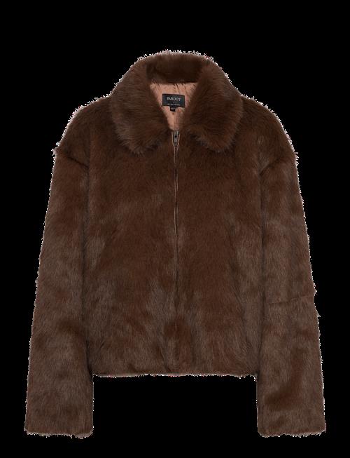 Bardot | Sylvie Zip Faux Fur Jacket | 34