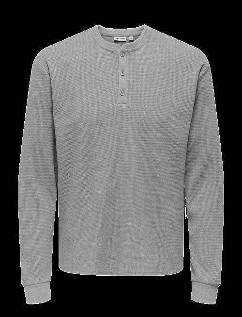 ONLY & SONS | Onstobie Reg Ls Henley Tee Noos | M