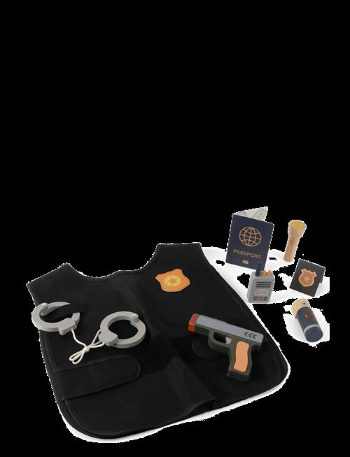 Dantoy | Policeman Play Set Wood In Giftbox 7 Pcs | ONE SIZE