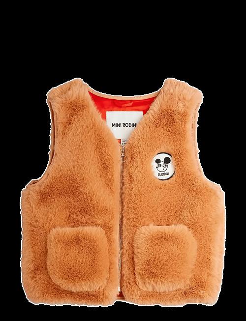 Mini Rodini | Ritzratz Patch Faux Fur Vest | 140/146