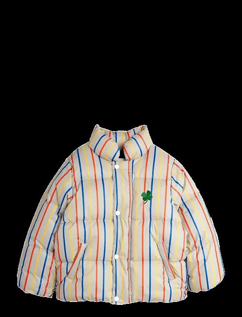 Mini Rodini | Clover Emb Stripe Citypuffer | 140/146