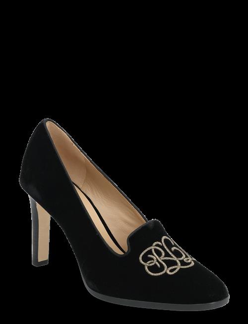 Lauren Ralph Lauren | Corah Embroidered-Logo Velvet Pump | 41
