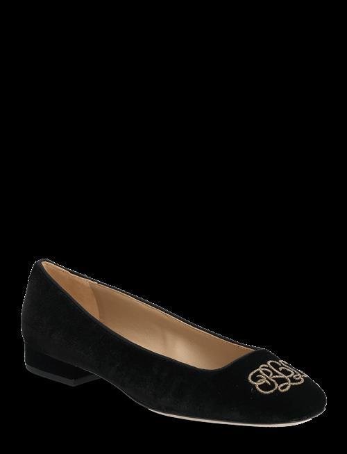 Lauren Ralph Lauren | Emellie Logo Velvet Ballet Flat | 37