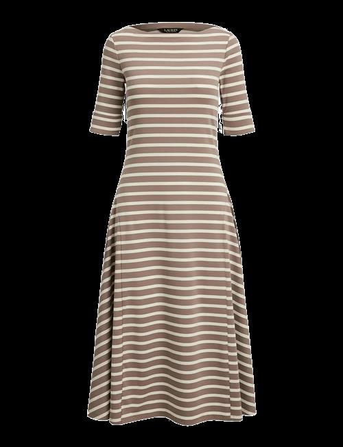 Lauren Ralph Lauren | Striped Stretch Cotton Midi Dress | S