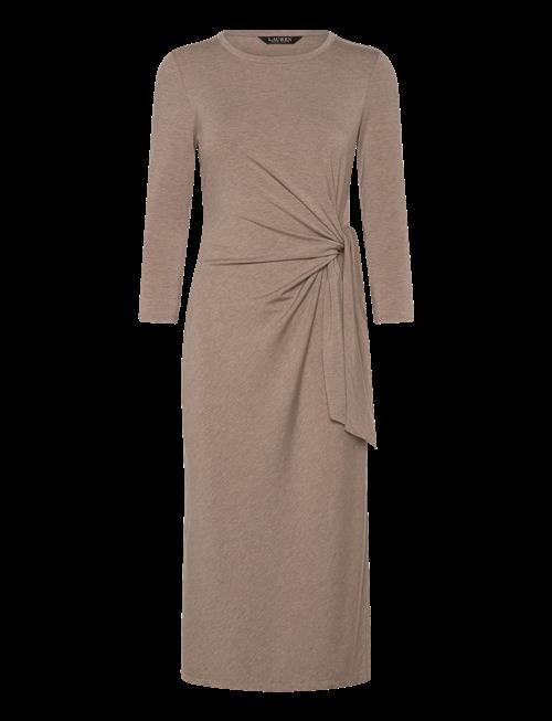 Lauren Ralph Lauren | Tie-Front Stretch Jersey Midi Dress | XL