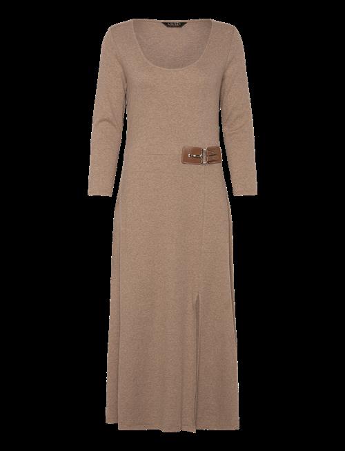 Lauren Ralph Lauren | Buckle-Trim Rib-Knit Midi Dress | 46