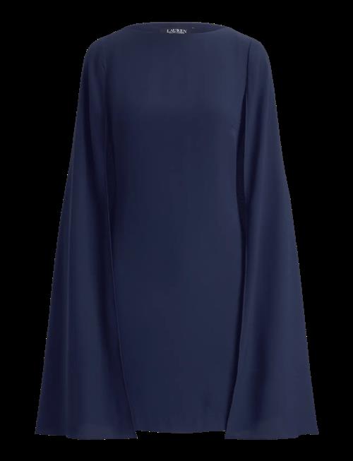 Lauren Ralph Lauren | Cape Georgette Cocktail Dress | 40