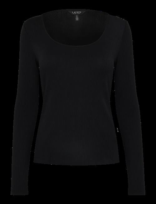 Se Lauren Ralph Lauren | Rib-Knit Long-Sleeve Scoopneck Tee | M hos Booztlet