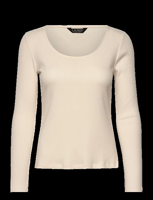 Lauren Ralph Lauren | Rib-Knit Long-Sleeve Scoopneck Tee | S