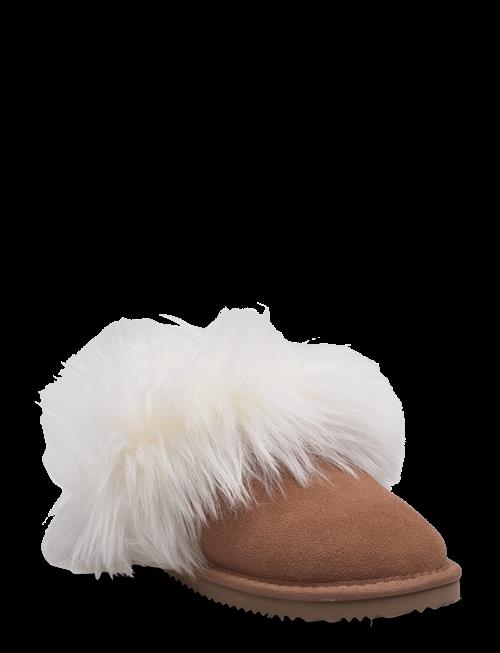 Rosemunde | Rhevelyn Leather Long Hair Slippers | 37