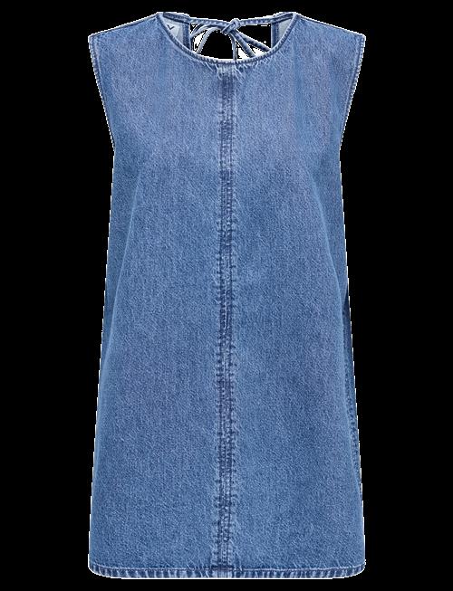 ONLY | Onlvigga S/L Mini Open Back Dress Dnm | XS