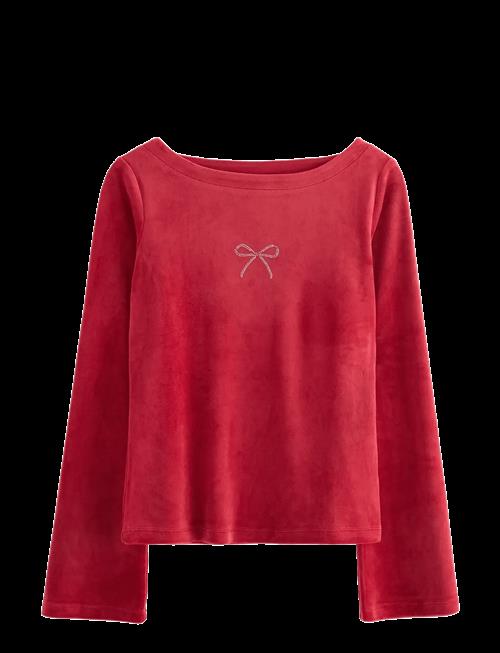 Lindex | Langærmet Top I Velour | 170