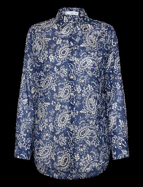 Mango | Printed Cotton Shirt | XS