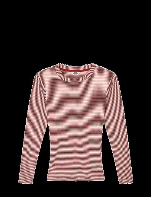 Mads Nørgaard | 2X2 Cotton Stripe Tuba Tee Ls | S