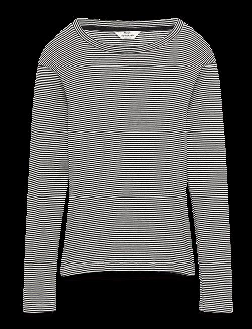 Mads Nørgaard | 2X2 Cotton Stripe Tuba Tee Ls | M