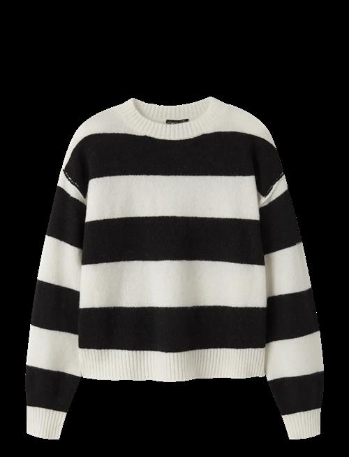 LMTD | Nlfbynthe Stripe Ls Short Knit | 146-152