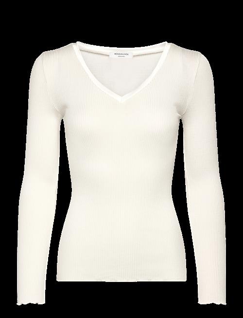 Rosemunde | Rwbeatha Silk V-Neck Satin Tape T-S | XL