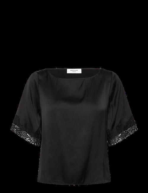 Se Rosemunde | Rwsatina Ss Lace Boatneck Blouse | 40 hos Booztlet