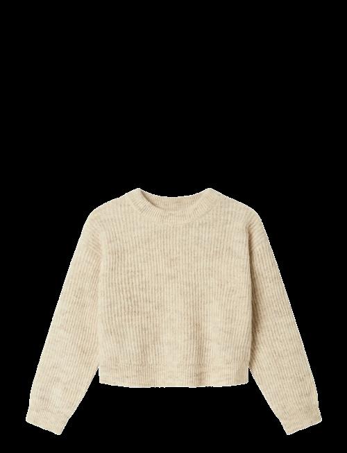 name it | Nkfholly Ls Boxy Short Knit Noos | 134-140