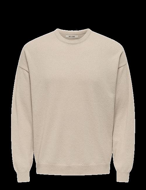 ONLY & SONS | Onsjob Rlx Ls Boucle Crew Knit | XS