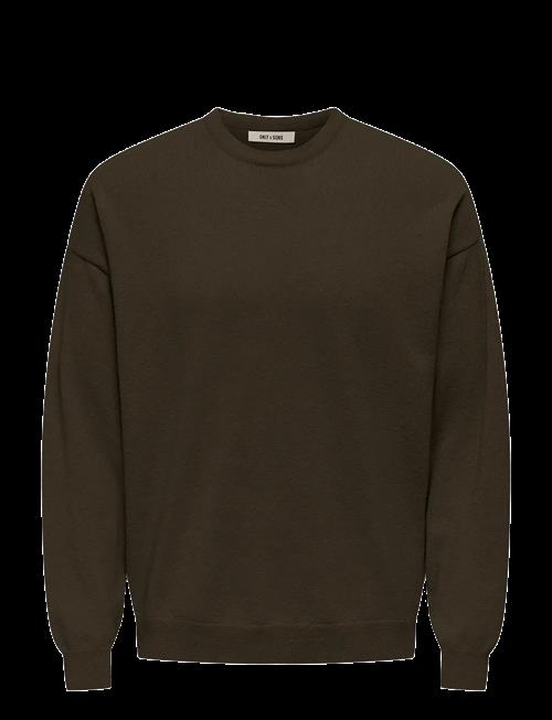 ONLY & SONS | Onsjob Rlx Ls Boucle Crew Knit | XXL