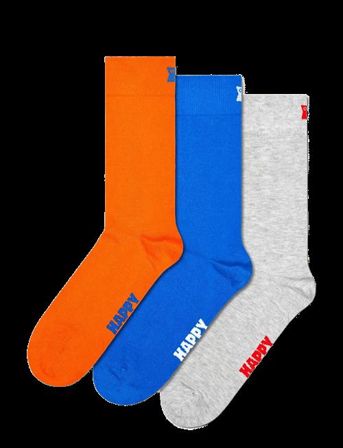 Happy Socks | 3-Pack Solid Socks | 36-40