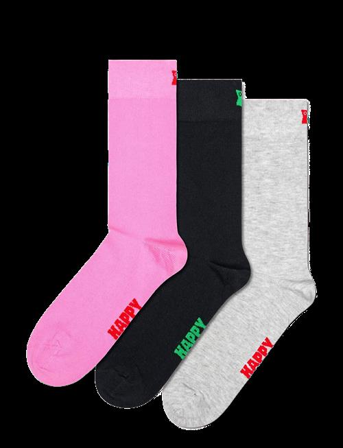 Happy Socks | 3-Pack Solid Socks | 36-40