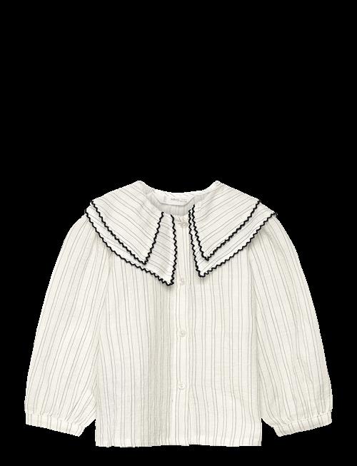 Mango | Striped Blouse With Peter Pan Collar | 3-4