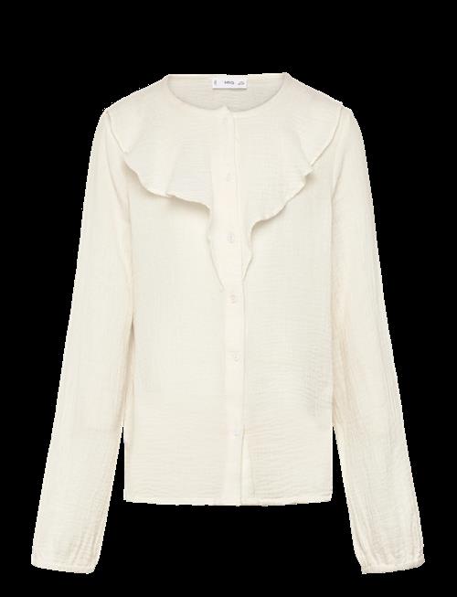 Mango | Crinkled Ruffle Shirt | 128