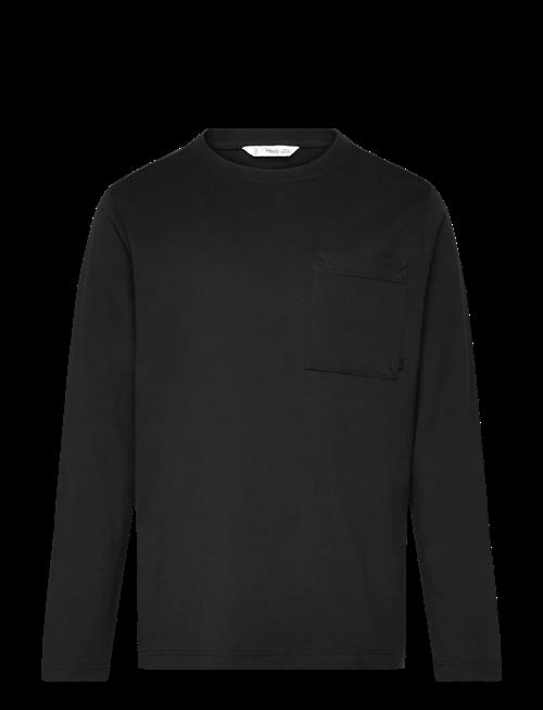Mango | Long-Sleeved T-Shirt With Pocket | 5-6