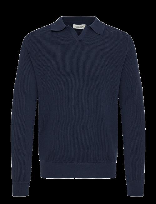 Casual Friday | Cfnordin Ls Ribbed Polo Knit | XXL