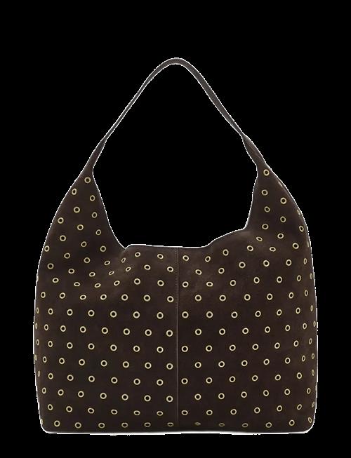 Mango | Suede Shopper Bag With Eyelets | ONE SIZE