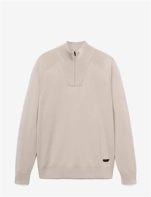 Mango | Breathable Zip-Neck Sweater | M