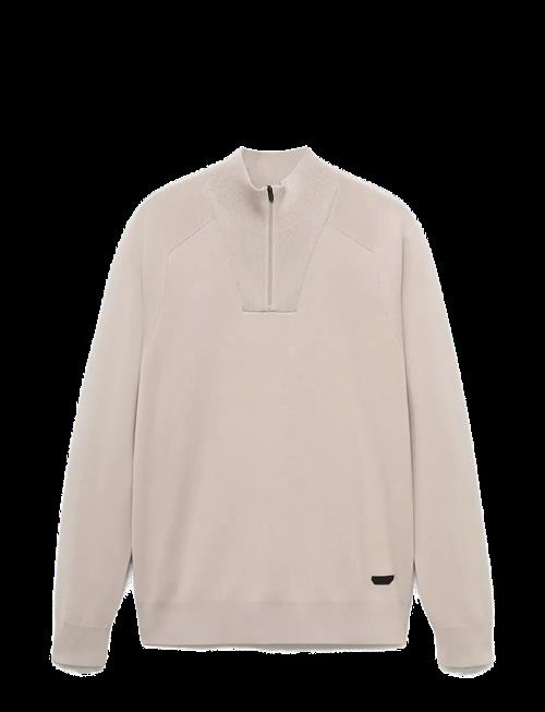 Mango | Breathable Zip-Neck Sweater | XXL