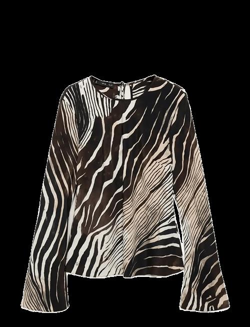 Mango | Zebra Print Blouse | S