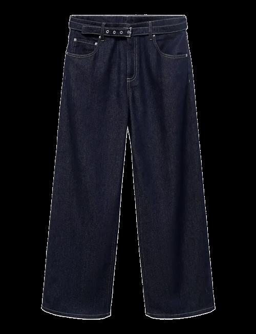 Mango | Straight-Fit Belt Jeans | 34