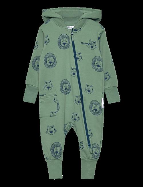 Geggamoja | College Jumpsuit Green Tiger | 110/116
