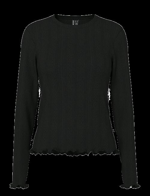 Pieces | Pcmarie Ls O-Neck Poin Top Jrs Noos Bc | XS