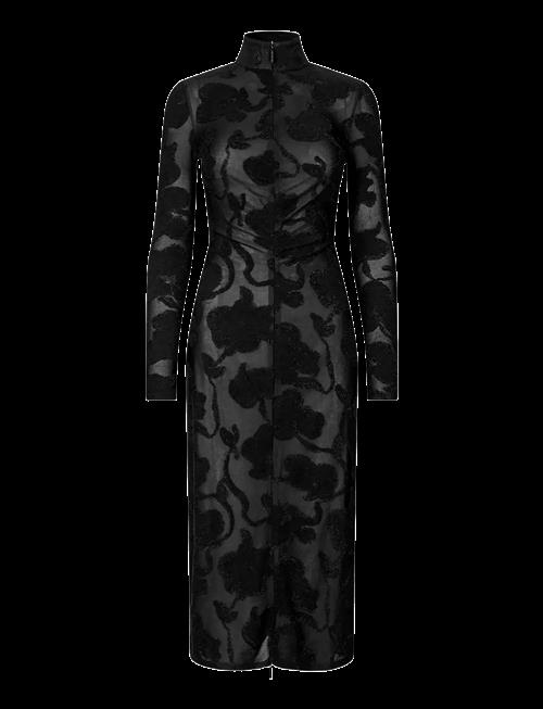 STINE GOYA | Lurex Jersey, Long Sleeve Zip Dress | M