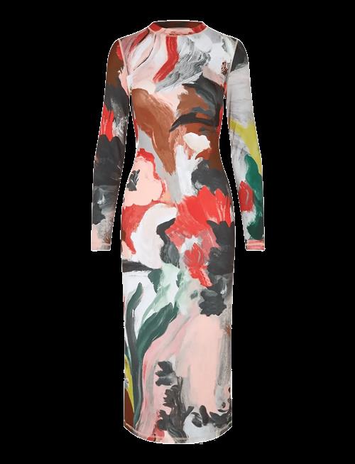 STINE GOYA | Stocking Jersey, Pullover Long Sleeve Midi Dress | M/L