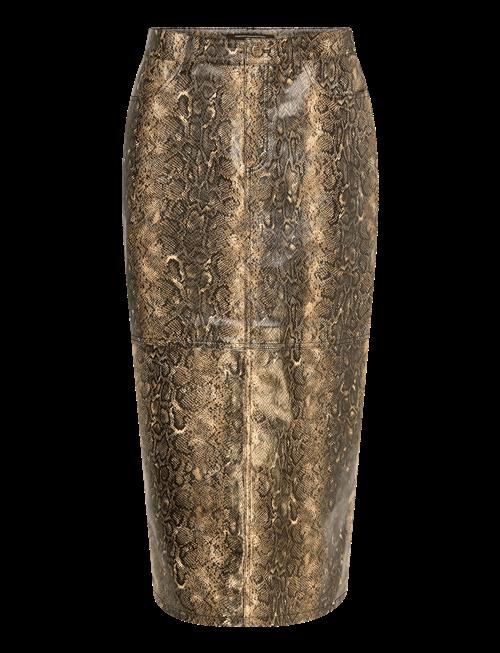 French Connection | Brandy Snakeskin Pu Midi Skirt | 38