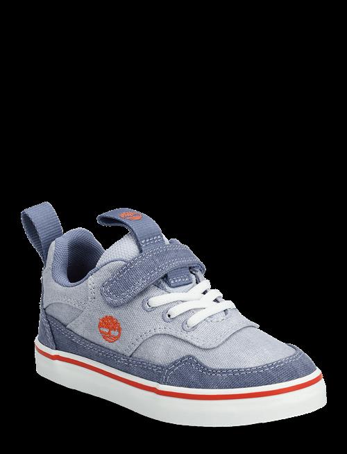Timberland | Stone Jump Low Hook & Loop Sneaker Lt Blue Canvas | 27