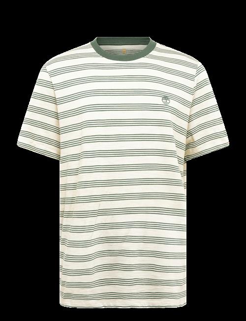 Timberland | 4 Rows Striped Short Sleeve Tee Putty-Pineneedle Yd | XL