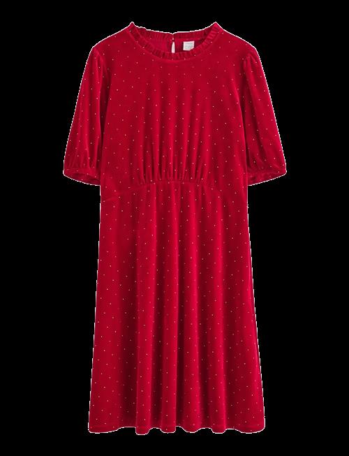 Lindex | Dress Velvet With Gold Dots | 128