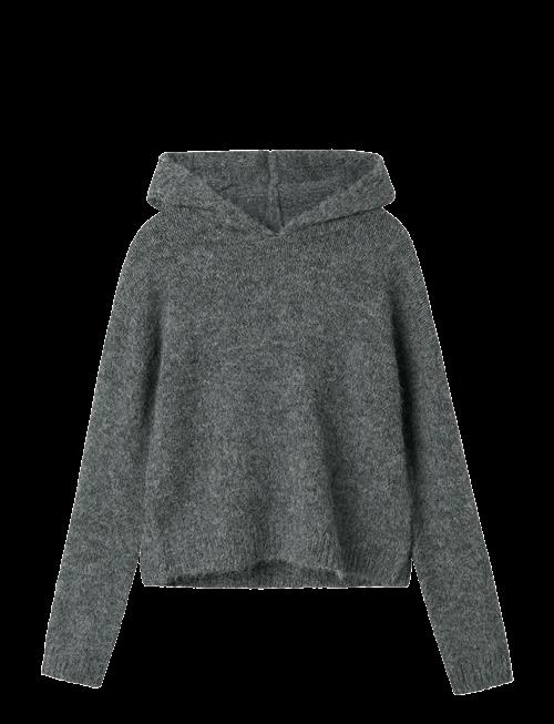 LMTD | Nlfnulo Ls Short Knit W. Hood | 134-140