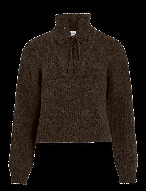 Vila | Vigleeba High Neck L/S Rib Knit Top | L