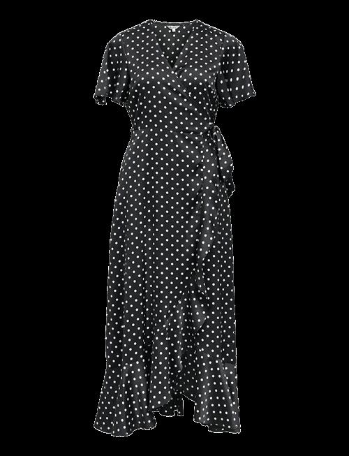 Object | Objsally Papaya S/S Wrap Long Dress E Di | 34