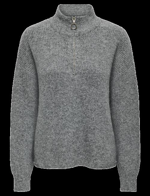 ONLY | Onltokyo Solid L/S Zip Pullover Knt Noos | S