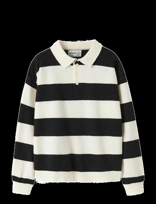 name it | Nkmobert Ls Loose Knit Polo | 134-140