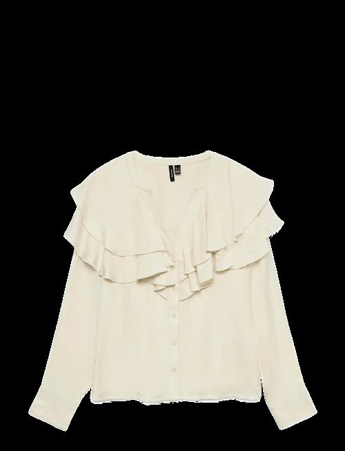 Vero Moda | Vmlizzi Ls Flounce Top Wvn Ga | M